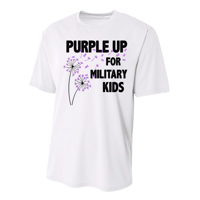 Purple Up For Military Child Month Performance Sprint T-Shirt