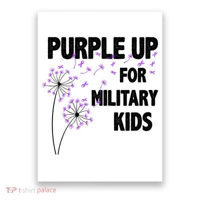 Purple Up For Military Child Month Poster