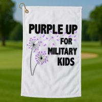 Purple Up For Military Child Month Golf Towel