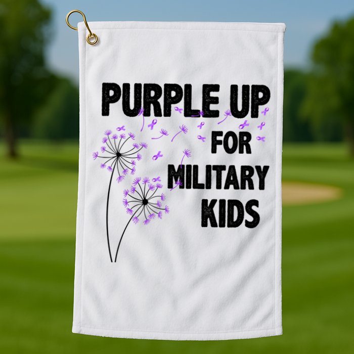 Purple Up For Military Child Month Golf Towel