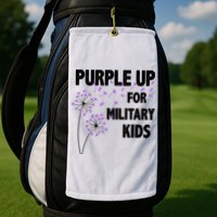 Purple Up For Military Child Month Golf Towel