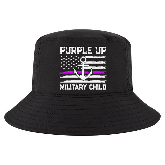 Purple Up For Military Child Month Cool Comfort Performance Bucket Hat