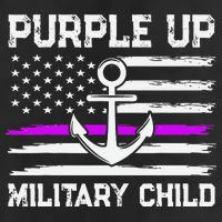 Purple Up For Military Child Month 11oz C Handle Ceramic Mug