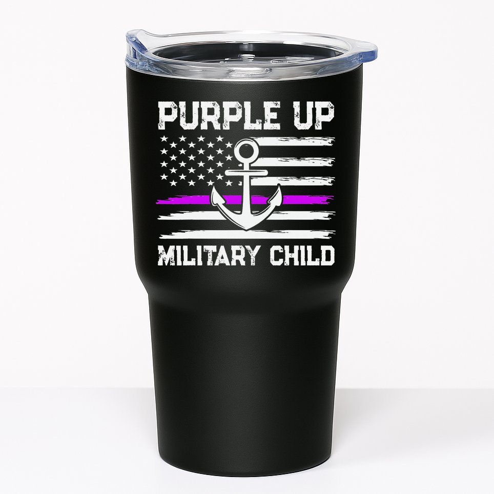 Purple Up For Military Child Month Tumbler