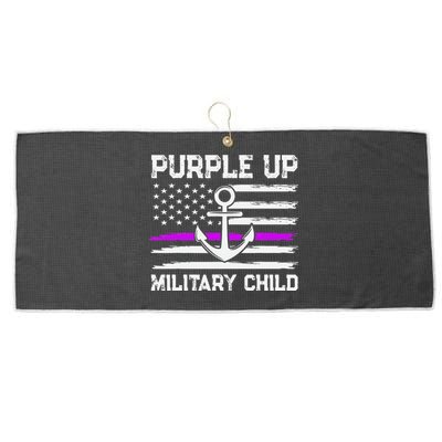 Purple Up For Military Child Month Large Microfiber Waffle Golf Towel