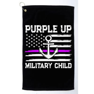 Purple Up For Military Child Month Platinum Collection Golf Towel