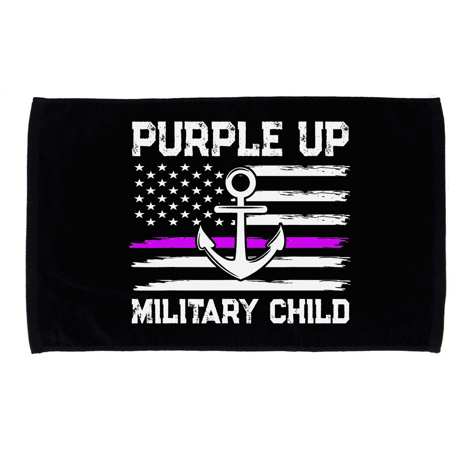 Purple Up For Military Child Month Microfiber Hand Towel