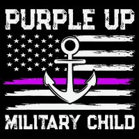 Purple Up For Military Child Month Zip Tote Bag