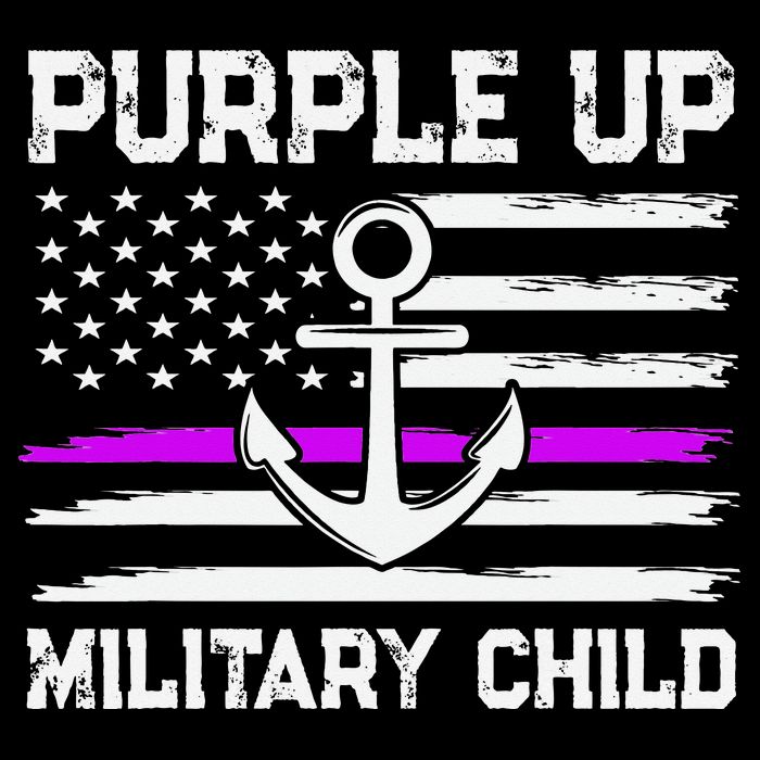 Purple Up For Military Child Month Zip Tote Bag