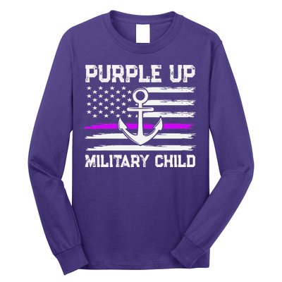 Purple Up For Military Child Month Long Sleeve Shirt