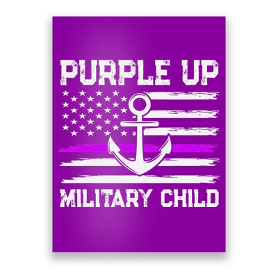 Purple Up For Military Child Month Poster