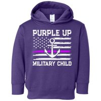 Purple Up For Military Child Month Toddler Hoodie
