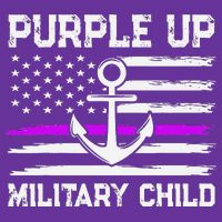 Purple Up For Military Child Month Toddler Hoodie
