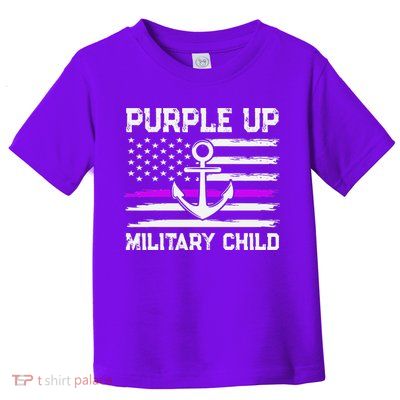 Purple Up For Military Child Month Toddler T-Shirt