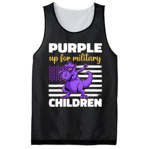 Purple Up For Military Month Of The Military Children Mesh Reversible Basketball Jersey Tank