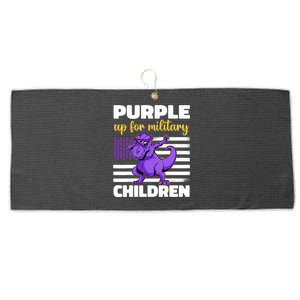 Purple Up For Military Month Of The Military Children Large Microfiber Waffle Golf Towel