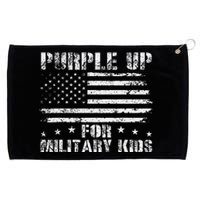 Purple Up For Military Day Proud Military Children 2024 Grommeted Golf Towel