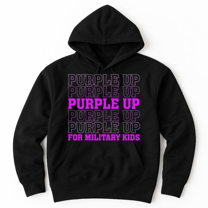 Purple Up For Military Child Month Hoodie