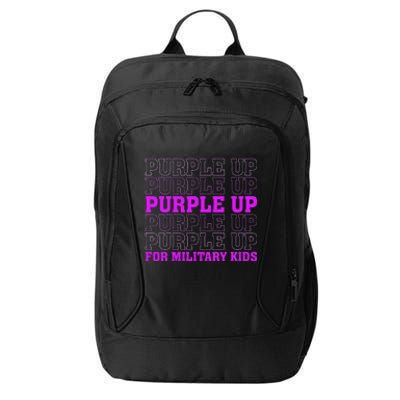 Purple Up For Military Child Month City Backpack