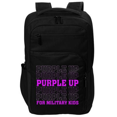 Purple Up For Military Child Month Impact Tech Backpack