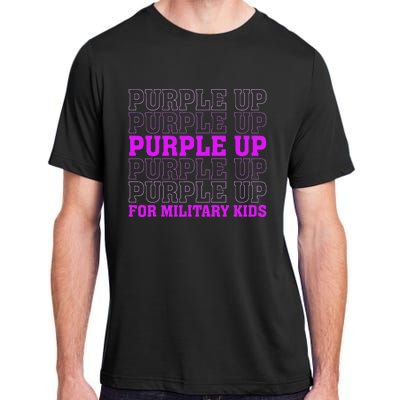 Purple Up For Military Child Month Adult ChromaSoft Performance T-Shirt