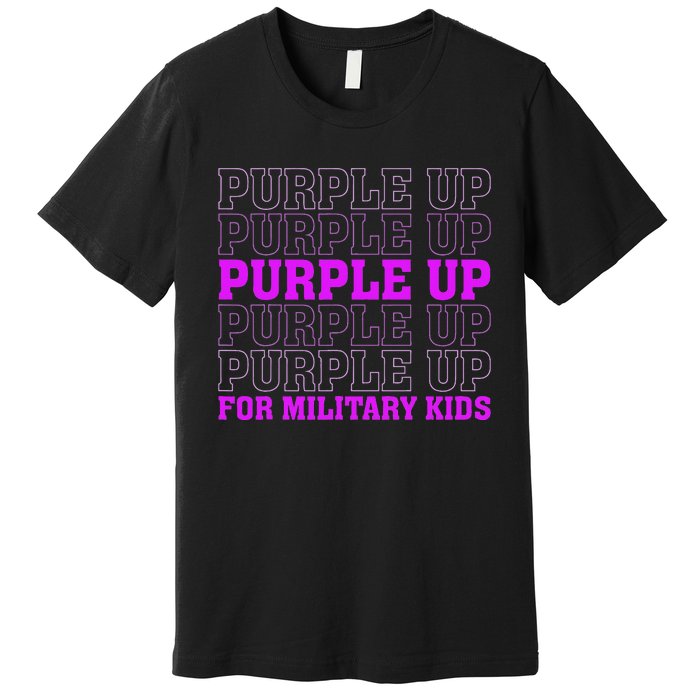 Purple Up For Military Child Month Premium T-Shirt