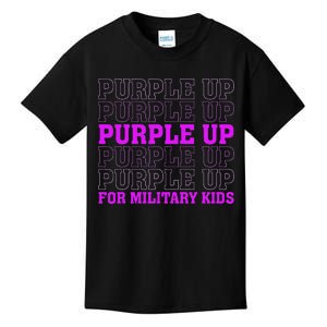 Purple Up For Military Child Month Kids T-Shirt