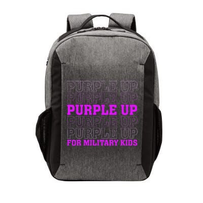 Purple Up For Military Child Month Vector Backpack