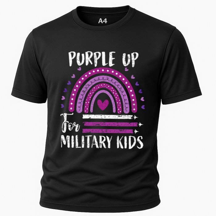 Purple Up For Military Child Month Cooling Performance Crew T-Shirt