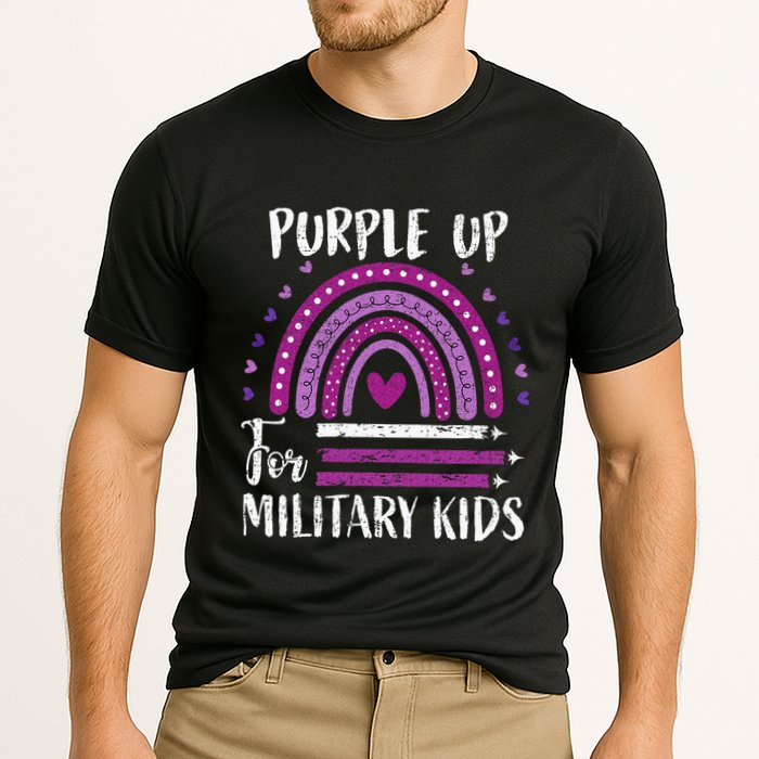 Purple Up For Military Child Month Cooling Performance Crew T-Shirt
