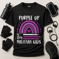 Purple Up For Military Child Month Cooling Performance Crew T-Shirt