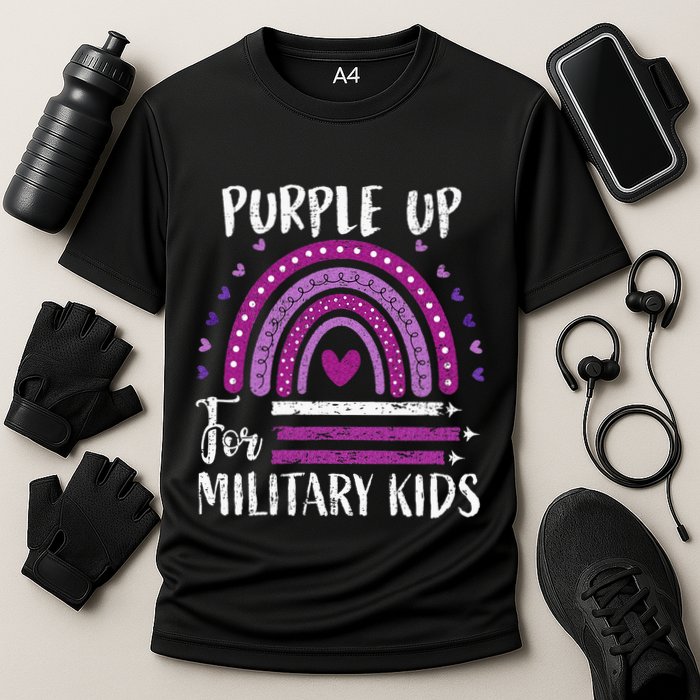 Purple Up For Military Child Month Cooling Performance Crew T-Shirt