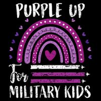 Purple Up For Military Child Month Cooling Performance Crew T-Shirt