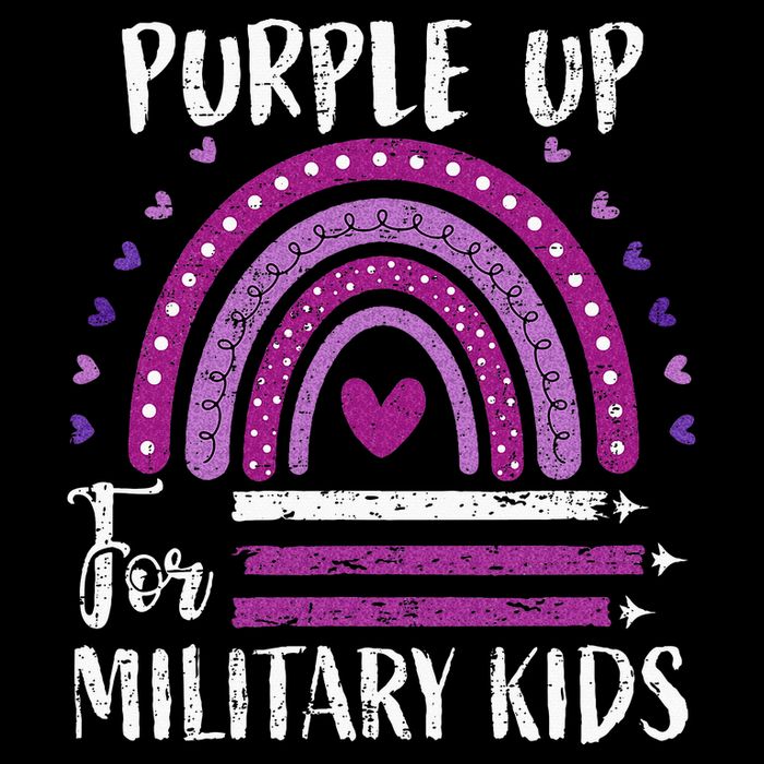 Purple Up For Military Child Month Sustainable Bucket Hat