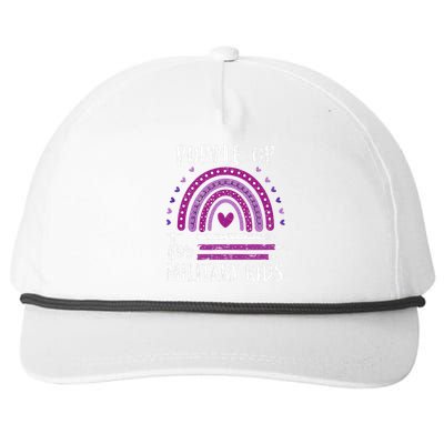 Purple Up For Military Child Month Snapback Five-Panel Rope Hat