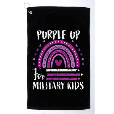 Purple Up For Military Child Month Golf Towel