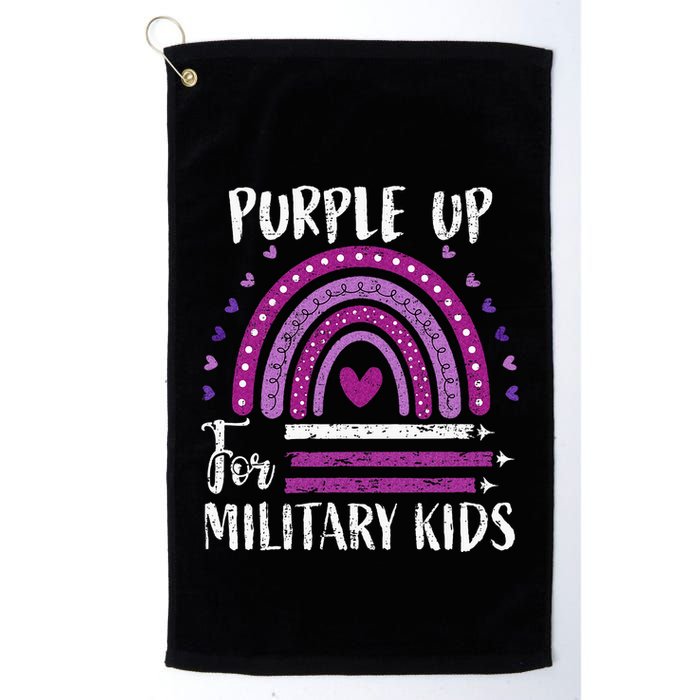 Purple Up For Military Child Month Golf Towel