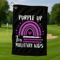 Purple Up For Military Child Month Golf Towel