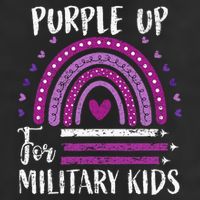 Purple Up For Military Child Month Golf Towel