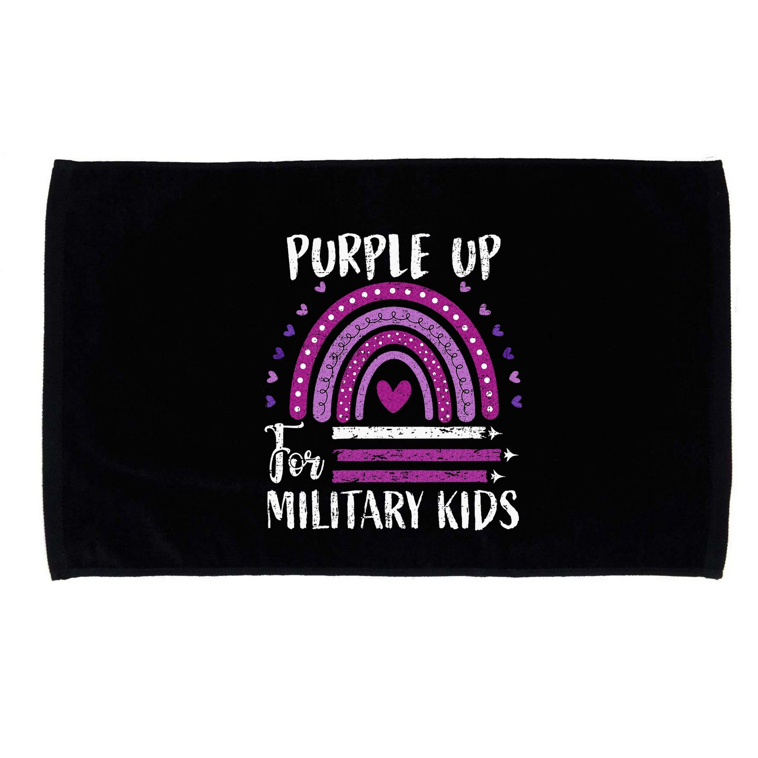 Purple Up For Military Child Month Microfiber Hand Towel