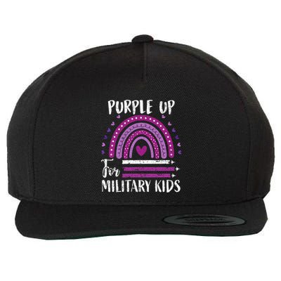 Purple Up For Military Child Month Wool Snapback Cap
