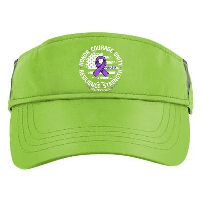 Purple Up For Military Child Us Flag Cool Military Child Month Adult Drive Performance Visor