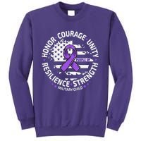 Purple Up For Military Child Us Flag Cool Military Child Month Sweatshirt