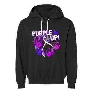 Purple Up For Military Month Of The Military Child Garment-Dyed Fleece Hoodie