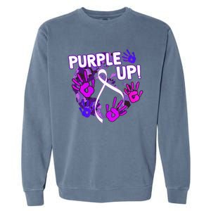 Purple Up For Military Month Of The Military Child Garment-Dyed Sweatshirt