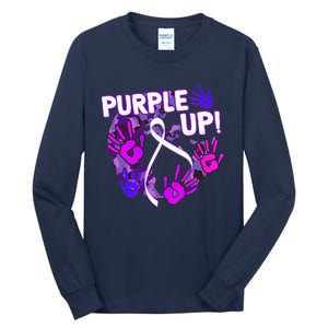 Purple Up For Military Month Of The Military Child Tall Long Sleeve T-Shirt