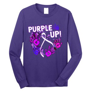 Purple Up For Military Month Of The Military Child Long Sleeve Shirt