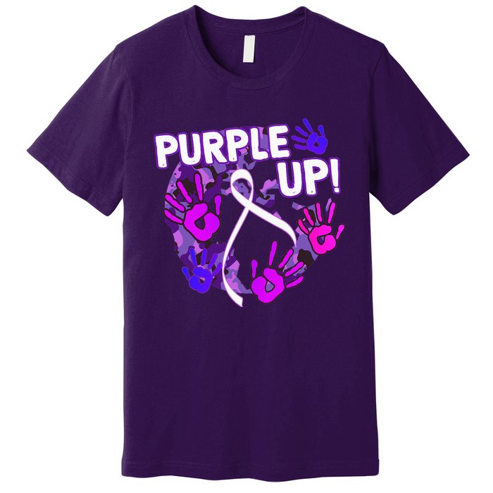 Purple Up For Military Month Of The Military Child Premium T-Shirt