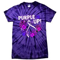 Purple Up For Military Month Of The Military Child Tie-Dye T-Shirt