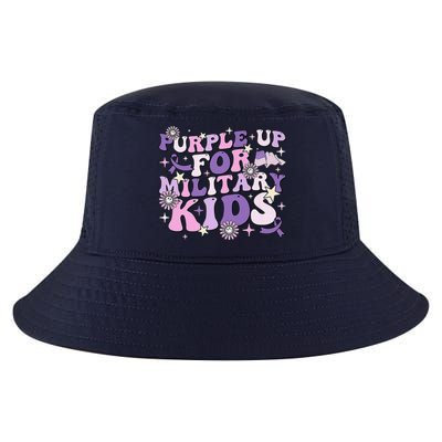 Purple Up For Military Child Cute Groovy Military Child Month Cool Comfort Performance Bucket Hat